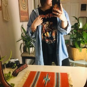 •Oversized Denim Button Down•